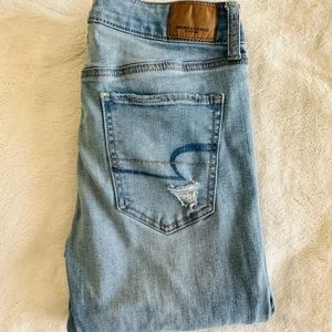 AEO denim straight jeans